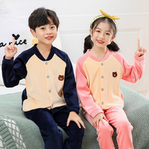 Childrens baseball suit set autumn and winter plus velvet padded jacket color color sports casual cardigan men and women wearing long sleeves tide