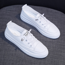 2021 Spring Summer New Flat Bottom Small White Womens Shoes Summer Style Bursting With 100 Hitch Shoes 2022 Casual Sports White Shoes
