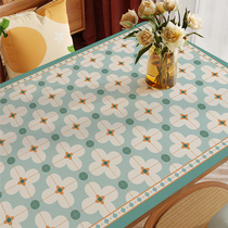 AC simple and fresh tile household tasteless leather tablecloth rectangular waterproof and oil-proof non-washing coffee table mat