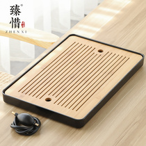 Cherish the modern simple light luxury tea tray Home Kung Fu tea set fully automatic one-piece dry brew tea table small tray
