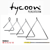 Professional triangle iron Thailand import tycoon Tai Kun TRI-4-6-8-10 Percussion instruments Western instruments Steel