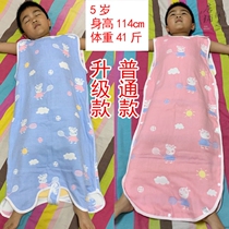Radiation-proof belly circumference baby summer thin sleeping bag Cotton gauze sleeveless vest pajamas split legs anti-kick quilt air conditioning