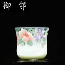 Master Cup single cup large ceramic tea cup household tea set individual cup hand-painted ladies Kung Fu Tea Cup smell Cup