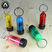 Aquatec mini diving signal light submersible surface mirror light anti-sea key chain night diving warning light