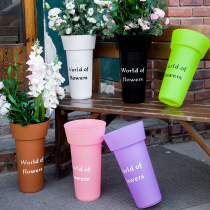 Flowers Bucket Awakening Bucket Retro Barrels Retro Iron Art Vases Bubble Flowers Inserts Dry Flower Silo Flowers Shop Home Floral Decorations Large Flower Pots