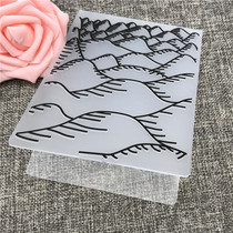 Scrapbook DIY plastic rugged embossing stencil embossed print clip rugged plate slopes