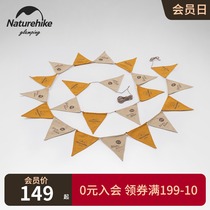 Naturehike Miserings camping atmosphere pennant camping party decoration Festival team birthday flag