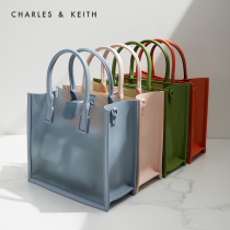 CHARLES & KEITH spring and summer womens bag CK2-30671236 transparent large capacity shoulder portable mother-in-law bag
