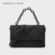 CHARLES & KEITH21 Autumn New CK2-20151059 ladies sweet cool diamond chain tote shoulder bag