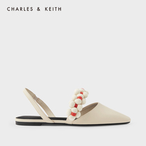  CHARLES&KEITH AUTUMN WOMENs SHOES CK1-70900276 TRIPPING BELT FLAT SANDALS