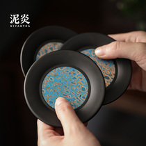 Imitation lacquer bakelite tea coaster cup holder tea cup insulation mat Chinese household kung fu tea set accessories tea ceremony zero
