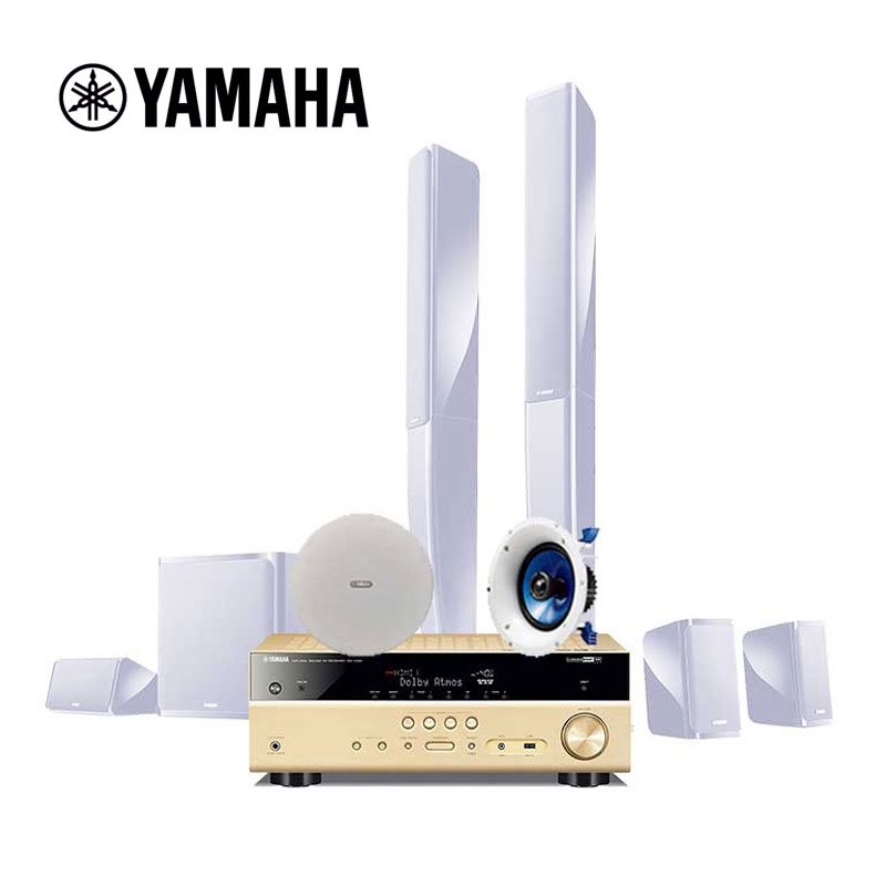 Yamaha/Yamaha RX-V581/PA40/IC600 Bluetooth Wireless 7.1 Home Theater Audio Suite Digital 5.1.2 Panoramic Acoustic Power Amplifier Sky Audio Horn
