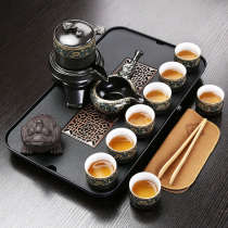 Tea set home small tea tray kung fu tea table high-grade light luxury dry bubble tray simple drainage tray set