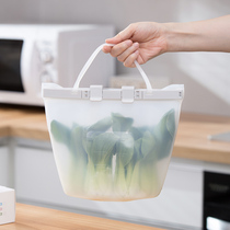 Japanese silicone fresh-keeping bag sealed frozen special food bag household food bag padded self-sealing refrigerator storage bag