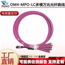 OM4 MPO to LC multi-mode 10 gigabit 8-core 12-core 24-core cluster 100g qsfp28 optical module optical fiber line