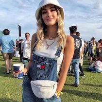 TOMMY back with pants American loose Lean Youth Tommy Dancing Womens Dress 100 Lap Harness Pure Cotton Jeans