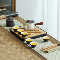 Shangfang kung fu tea set home living room Chinese ceramic dry bubble tea tray light luxury gift box modern simple small set