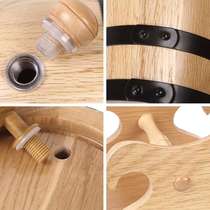 3L cup holder red wine wine oak barrel wine cabinet ornaments home fermented decoration wine barrel oak wine set no courage