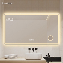 Smart Mirror Touch Screen Bathroom Mirror Bathroom hanging mirror Customized square anti-fog mirror toilet wall-mounted mirror