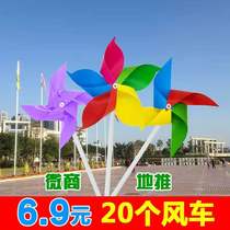 Hand Grab Ground Push Small Gift Plastic Small Wind Car 100 Seven colorful decorations Outdoor Childrens stall Toys RMB10