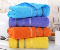 (4-pack) towel household face wash Jinhao medium soft long suede cotton towel