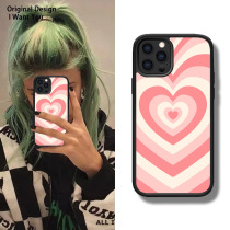 Applicable iPhone13ProMax Apple 12 Huawei P50p Wildflower pink loving all-bag soft edge mobile phone shell cover