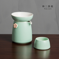 Gongdo cup tea leak one set ceramic white porcelain Japanese Lady Kung Fu Tea accessories Tea Tea Tea filter