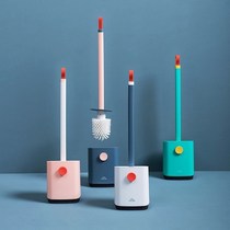Toilet brush toilet brush toilet brush set wash toilet brush no dead corner cleaning brush soft hair hanging wall home