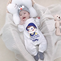 Baby clothes early autumn and winter cotton foreign men and women baby Autumn cute super cute 3 Net Red full moon 6