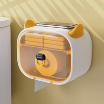 Little devil toilet tissue box Wall Wall waterproof non-punching box toilet toilet toilet paper roll paper storage rack