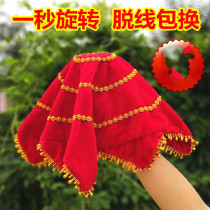  One pair dance handkerchief flower Yangge handkerchief octagonal towel thickened Northeast two-person square dance 50 cm