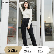(Xinjiang cotton) Vero Moda2021 autumn and winter high waist radish pants cotton jeans women) 321149013