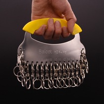 Bercot thick key plate easy to pick up lobster adhesive hook fish mouth buckle ring string plate dog chain marking key classification