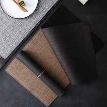High-end leather placemats waterproof and oil-proof household insulation table mats high-grade and exquisite European-style light luxury non-slip Western dining mats