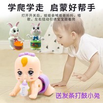 Infant head-up training toy artifact 6 months 8 baby guide electric fun climbing baby musicology climbing artifact