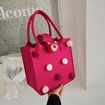 2022 New felt cartoon mommy bag thickened lovely baby with gift gift baby gift baby