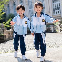 School uniform set primary school students spring summer kindergarten Garden clothes spring and autumn dress college style class clothes childrens sportswear three sets