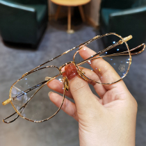 Jane Danck Lauras near-sight glass frame for men and women in art and art retro light mirror ultra-light pure titanium gold wire fine frame spectacle frame