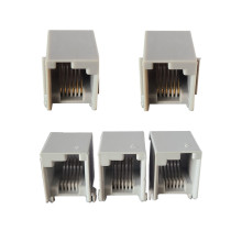EV3 socket crystal head connector right buckle position mother seat left crooked 6P port 6 core telephone line test seat
