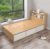 Nordic Day Style High Box Storage Bed 1 2 m Single Beds 1 5 m Master Bedroom Bookcase Bed With Drawer Containing Double Bed