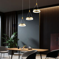 VVS Aesthetic Light Net Red modern minimalist fashion Restaurant light chandelier with light and luxurious golden creativity Three heads bar