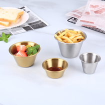 304 stainless steel sauce cup small salad bowl Korean sauce dish household seasoning butterfly sauce cup Western restaurant