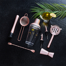 Snow pot pink shaker set Barbie powder stainless steel colored cocktail shaker cup