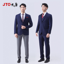 JTO Jiutang new red flag suit 4S shop car sales business formal suit professional suit Mens suit overalls