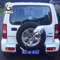 Multifunctional spare tire shovel Off-road vehicle modification special stainless steel with lock thickening anti-theft shovel Sand shovel Sapper shovel