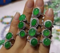 Myanmar Jade A goods Cuicui language all natural light pendant ball bracelet ring face small inlay insert bracelet live