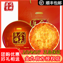 Wuchuan Jin September Cake Wuren Golden Leg Big Moon Cake 2 3 4 6 Jin Cantonese Handmade Wuren Ham Mid-Autumn Festival Gift Box