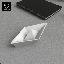 Concrete Heart Modern Extreme Minimalist Creative Home Accessories Soft Decoration Handmade Concrete Small Boat Model Desktop Pendulum