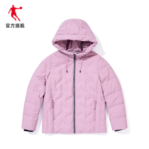 Jordan Sports Down Clothing Women 2022 Spring new Lianhood Short Lady Jacket Casual 100 Stay Warm
