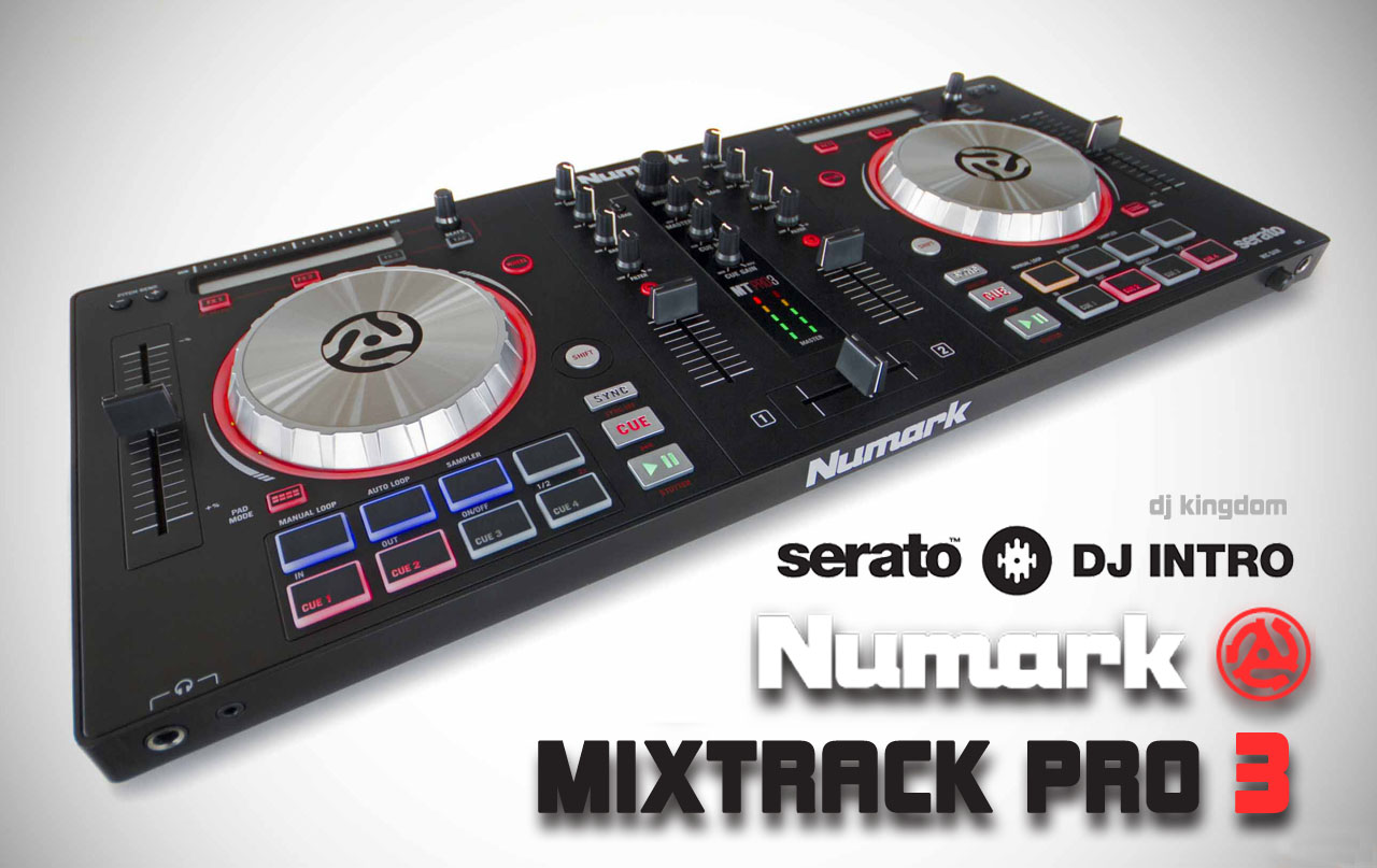Numark barcode mixtrack Pro 3 digital DJ disc player MIDI controller free Intro